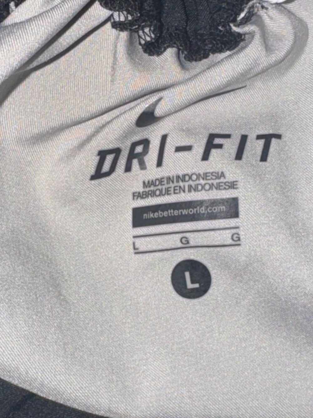 Nike Dri-Fit Mens Athletic Shorts Gray/Black L - Picture 3 of 7